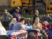 Enjoying the food trucks 