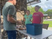 people at the farmer's market