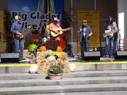 band playing on a stage