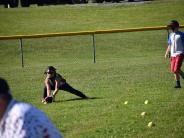 people playing softball