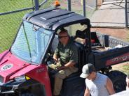 man in maintenance truck