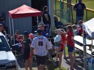 group of people at softball game