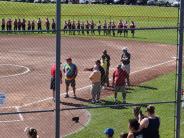 softball players