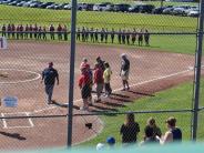 softball players