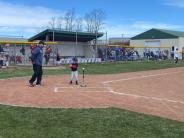 kids playing baseball