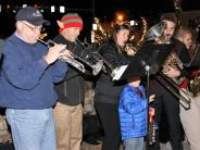 people at Christmas Tree Lighting