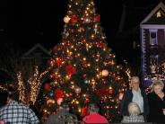 people at Christmas Tree Lighting
