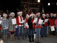 people at Christmas Tree Lighting