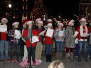 people at Christmas Tree Lighting