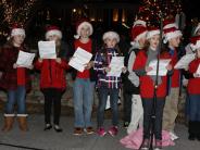people at Christmas Tree Lighting