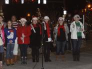 people at Christmas Tree Lighting