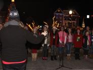 people at Christmas Tree Lighting