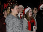 people at Christmas Tree Lighting