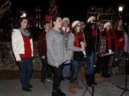 people at Christmas Tree Lighting