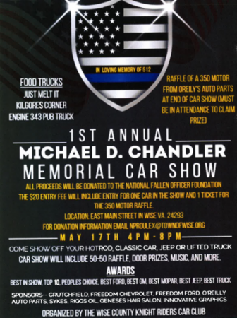 1st Annual Michael Chandler Memorial Car Show