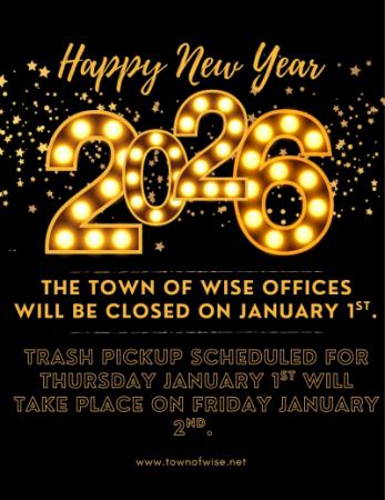 Town Of Wise Offices Closed