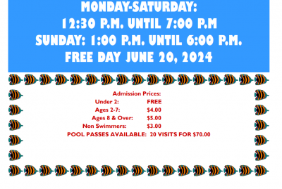 Pool Hours and Pricing